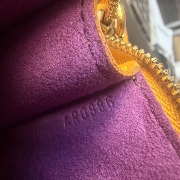 Louis Vuitton Yellow Pochette Accessoires Epi Leather - Picture 11 of 14